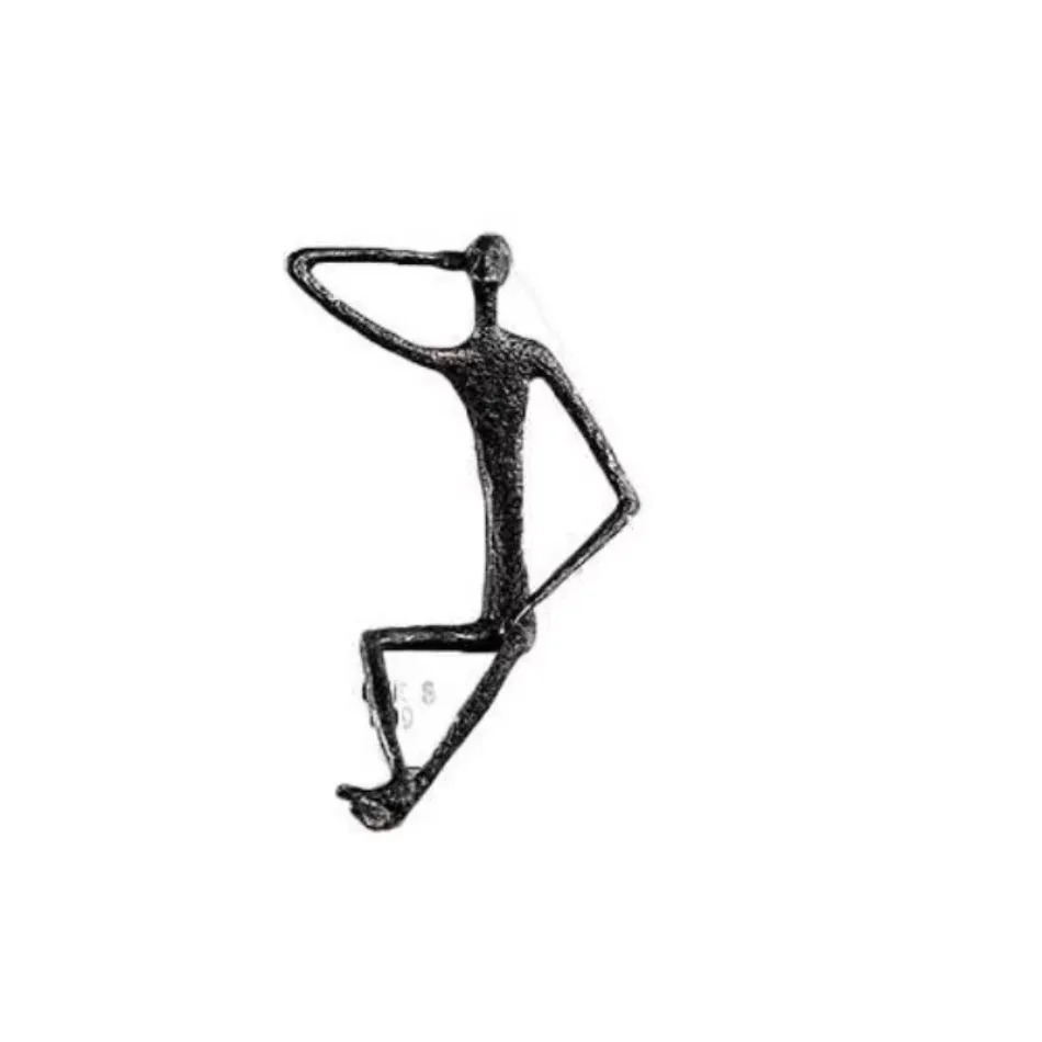 1 Pcs High Quality Desktop Abstract Trinket Human Body Gun Metal Aluminium Desktop Sculpture Craft for Home Decor Accessories