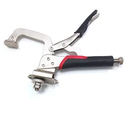 12 Inch Drill Press Vice Clamp Woodworking Holding With Lock and Release Lever Locking Pliers