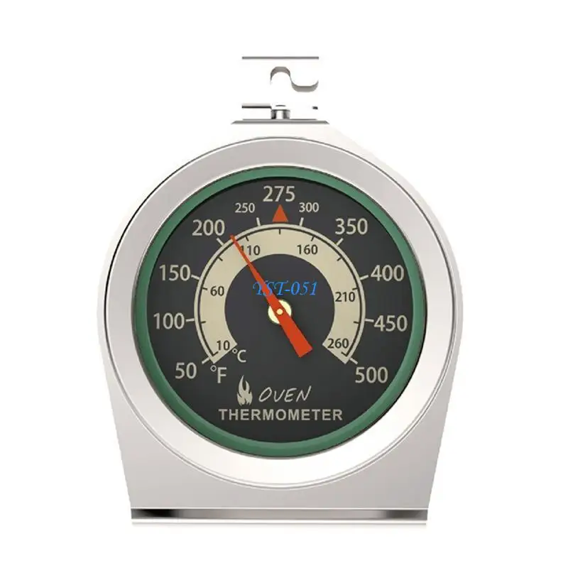 

E15A Oven Thermometer Dial Oven Grill Monitoring Cooking Thermometer with Dual-Scale