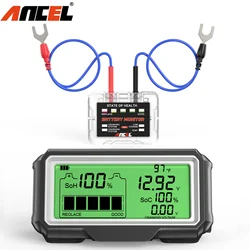 ANCEL BM200 PRO 12V Tester batteria Display Monitor LED analizzatore salute batteria professionale strumento Tester di ricarica SOH SOC