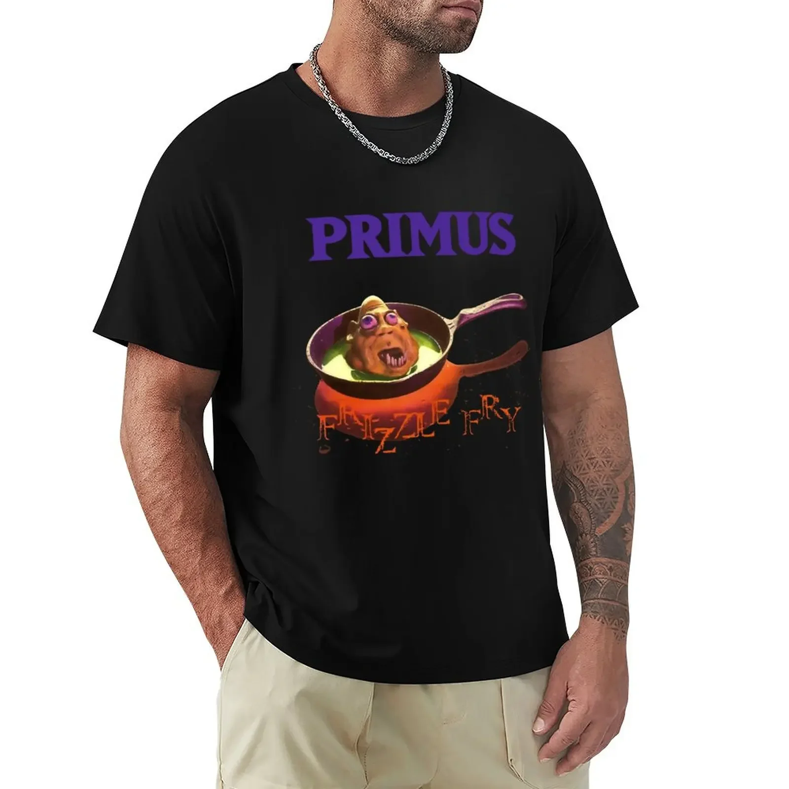 

primus frizzle fry T-Shirt shirts graphic Short sleeve tee new edition oversized men workout shirt