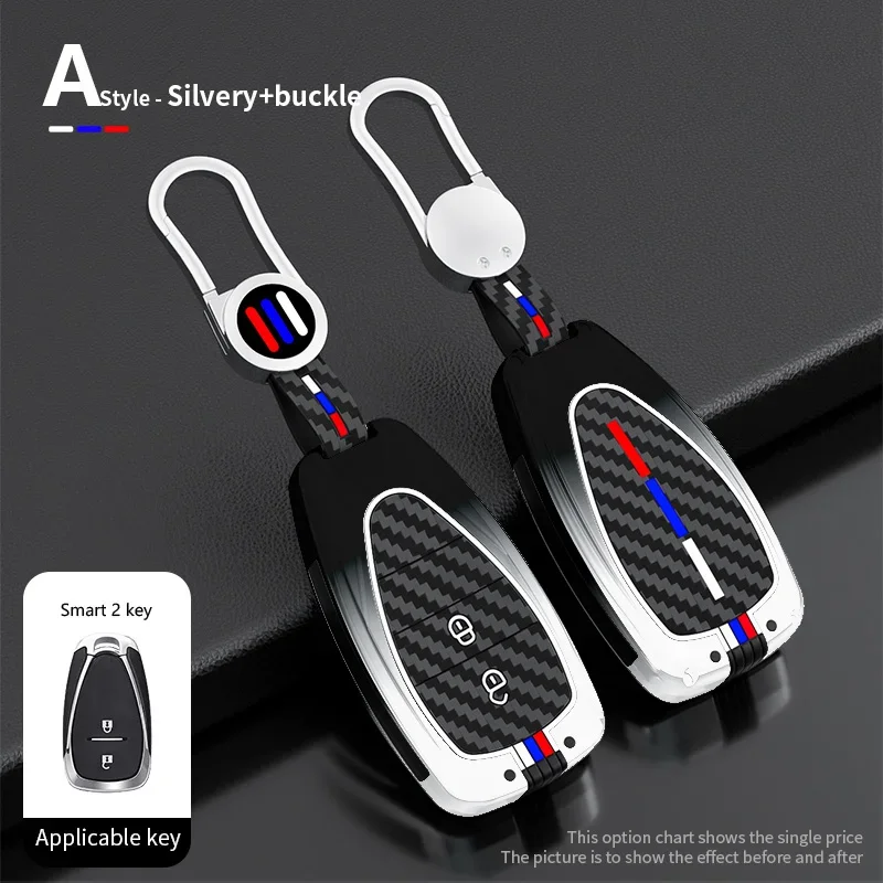 New 2/3/4/5 Bottons Car Key Case Cover Shell for Chevrolet 2017-2019 Chevy Malibu Camaro Cruze Traverse Sonic Volt Bolt Equinox view 5
