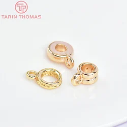 (2405) 5.5x8.5MM 24K pendenti in ottone placcato Color oro pendenti connettore accessori gioielli fai da te di alta qualità