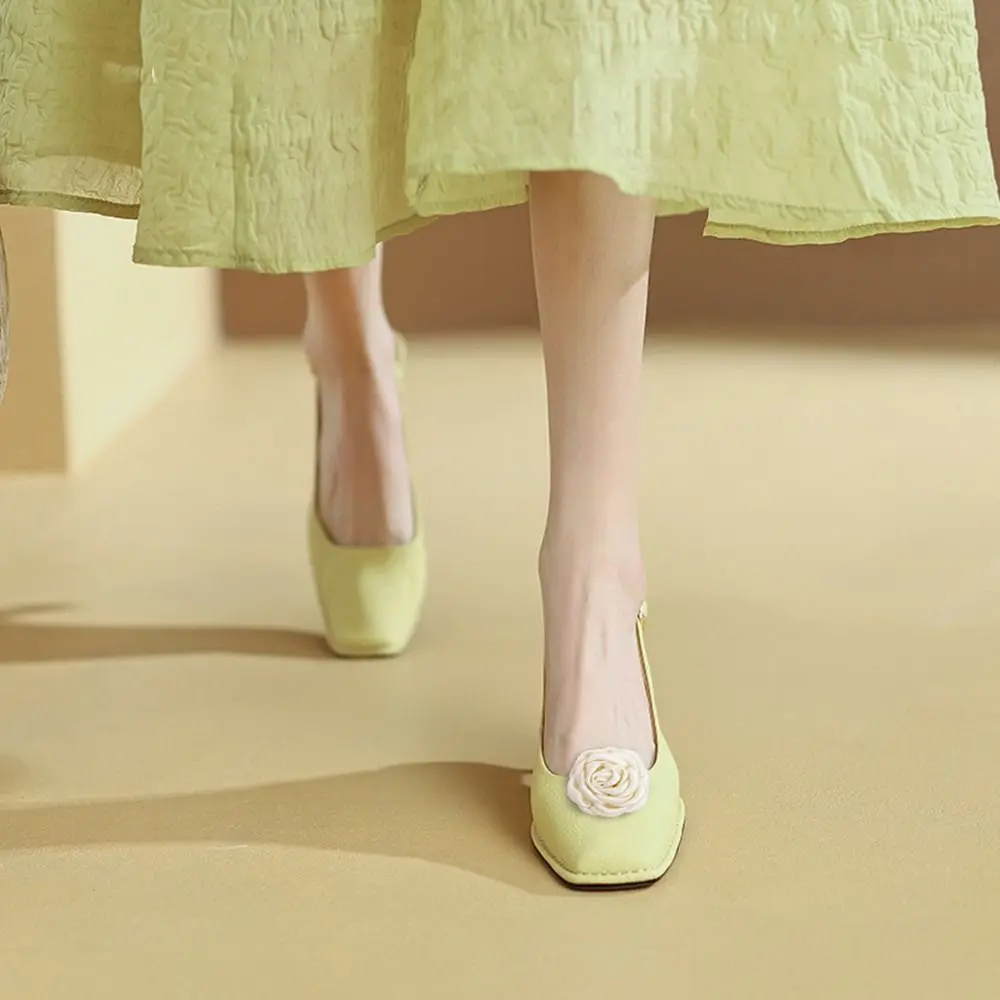 2 قطعة إكسسوارات عالية الكعب للنساء مشبك حذاء العروس زهرة ناعمة مشبك ساحر زينة الأحذية