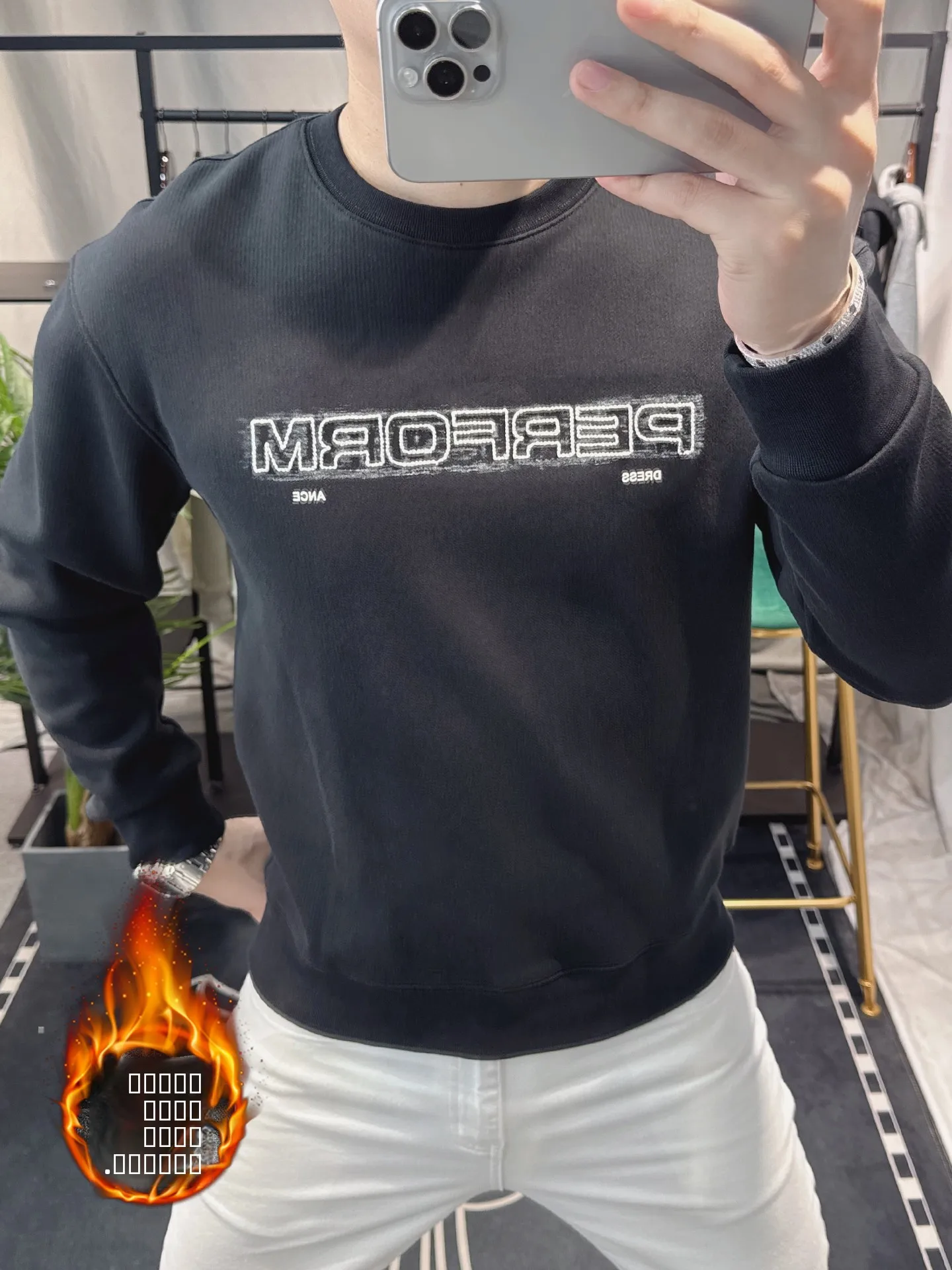 

Утепленный мужской свитшот с длинным рукавом и круглым вырезом, осенне-зимний, новый, комфортный, теплый, повседневный, модный, из хлопка и полиэстера.