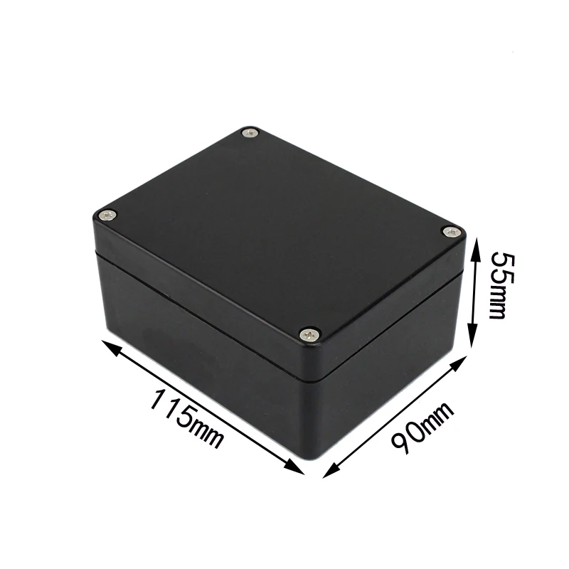 Black Box Outdoor waterdichte behuizing Plastic doos Elektronische projectbehuizing Instrument Waterdichte aansluitdoosbehuizing