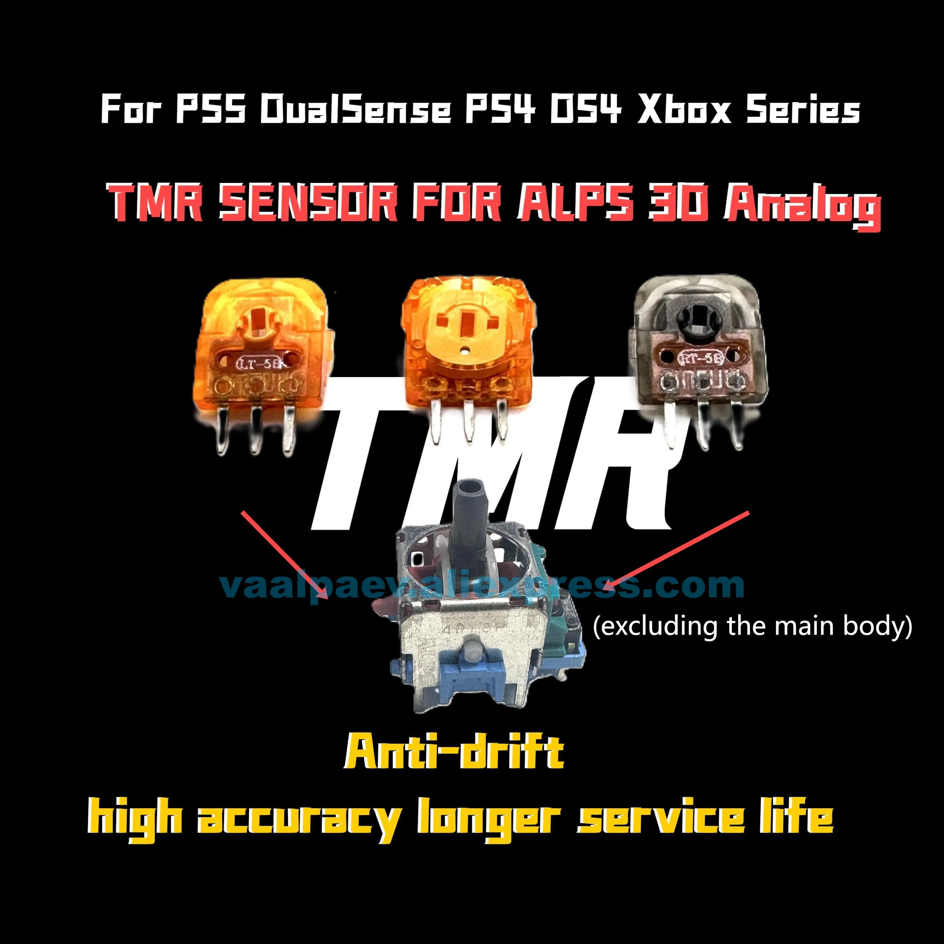 TMR potentiometers for ALPS 3D Analog For PS5 DualSense PS4 DS4 Xbox Series Anti-drift high accuracy longer service life