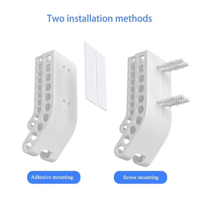 

Y50A-AA/AAA Battery Storage Bracket Combination Battery Storage Box Battery Wall Storage Bracket White Durable Easy To Use