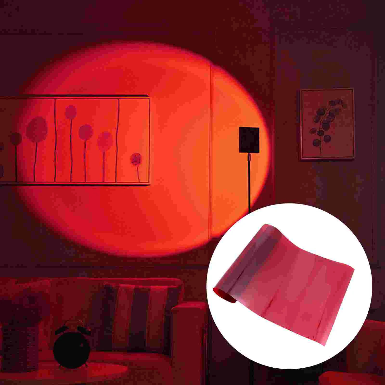 Filtro de Color de película de puesta de sol para cámara, lazo de Color, linterna, Gel de corrección, filtros amarillos, transparente, Miss