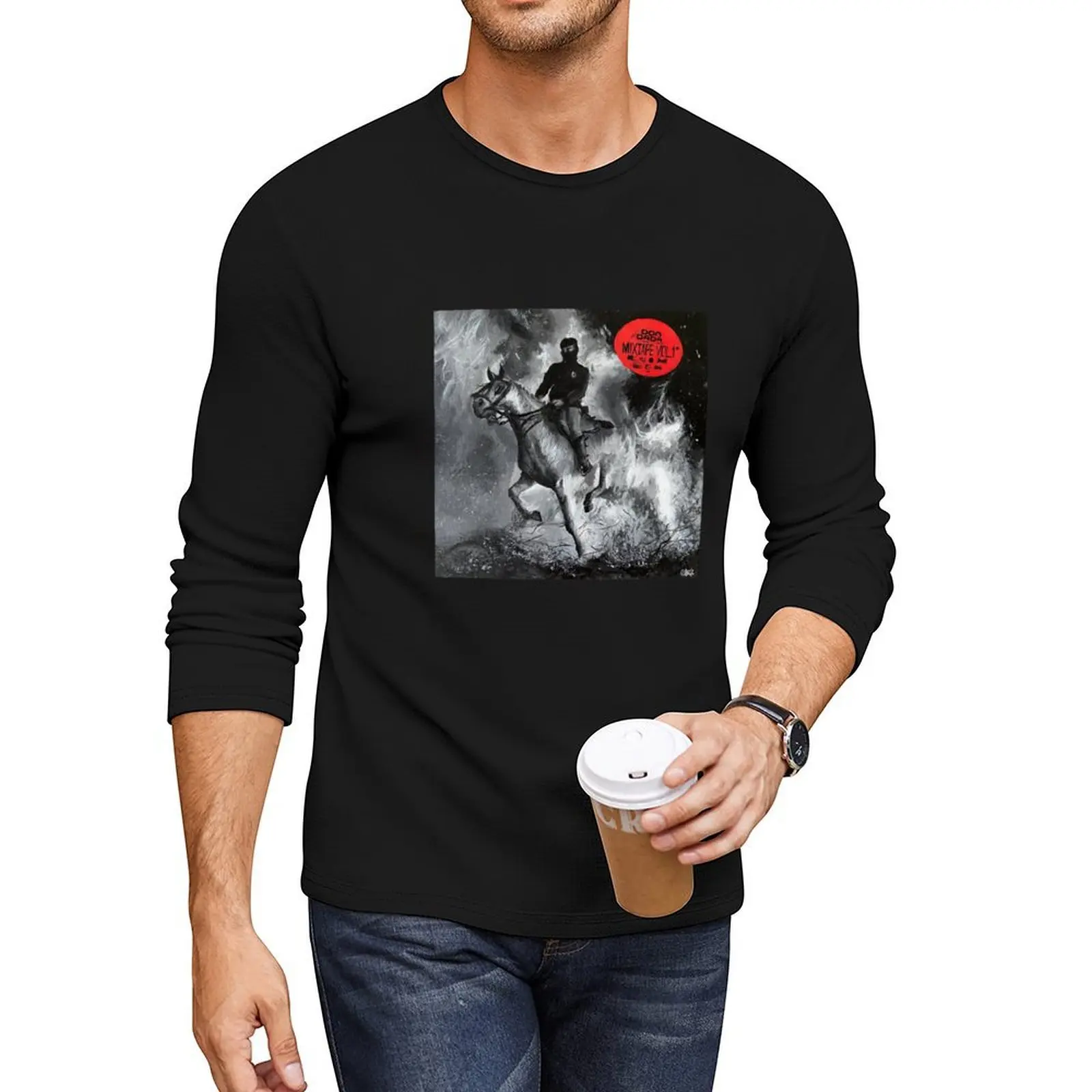 Alpha Wann Don Dada Long T-Shirt plain t-shirt Oversized t-shirt Blouse shirts graphic tees men t shirt