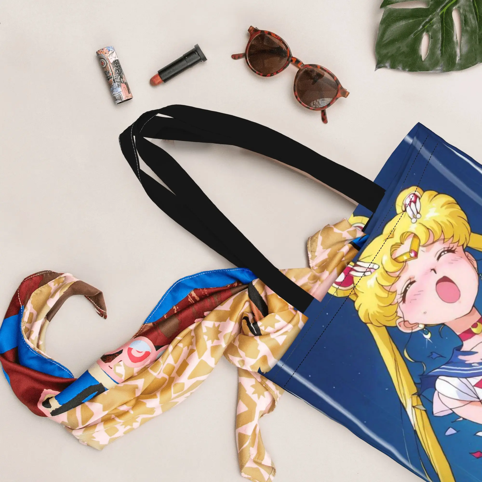 Back to school season Usagi Tsukino (3) Sailor Moon Canvas Tote Bag Perfect for Travel Women's Top-Handle Bags - view 3