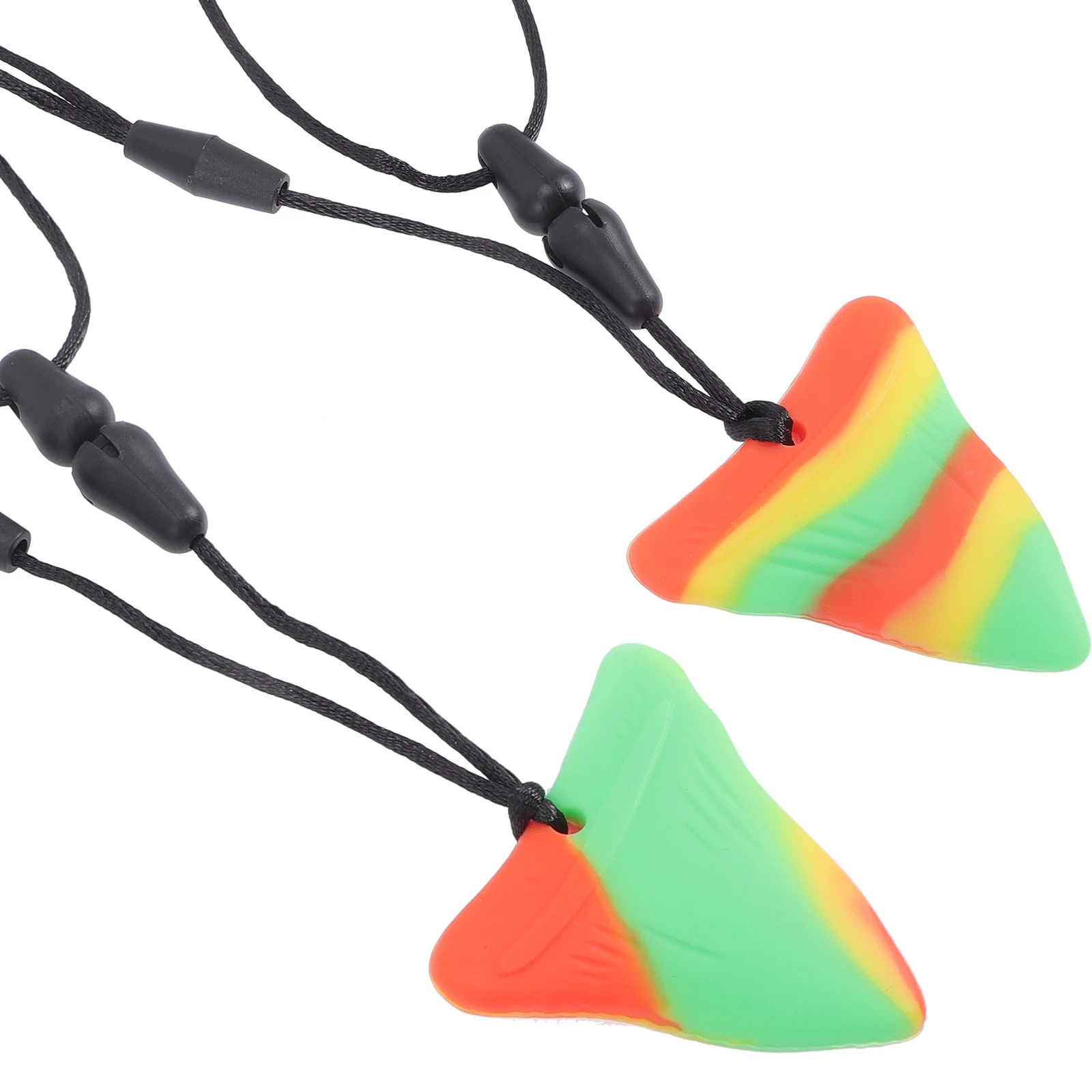 

2pcs Shark Chew Chew Necklaces For Sensory Kids Sensory Relief Sore Gums Newborn Teething Teether Supplies