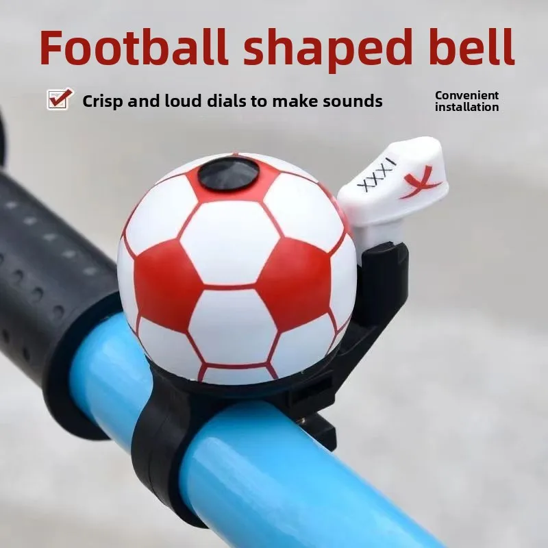 Mountain Bike Bell Football Cycling Decoration Super Loud Horn Suitable for Children's Scooters and Road Bike Accessories