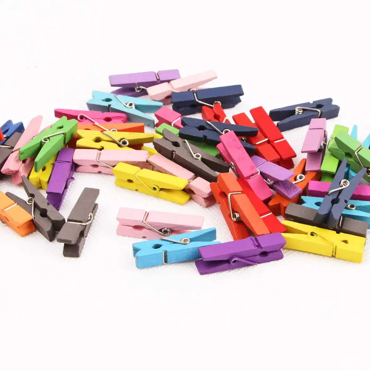 10-50 Teile/paket Heißer Verkauf Mini Natürliche Holz Kleidung Foto Papier Peg Pin Wäscheklammer Handwerk Clips Schule Büro Schreibwaren 19331 – Detail 2