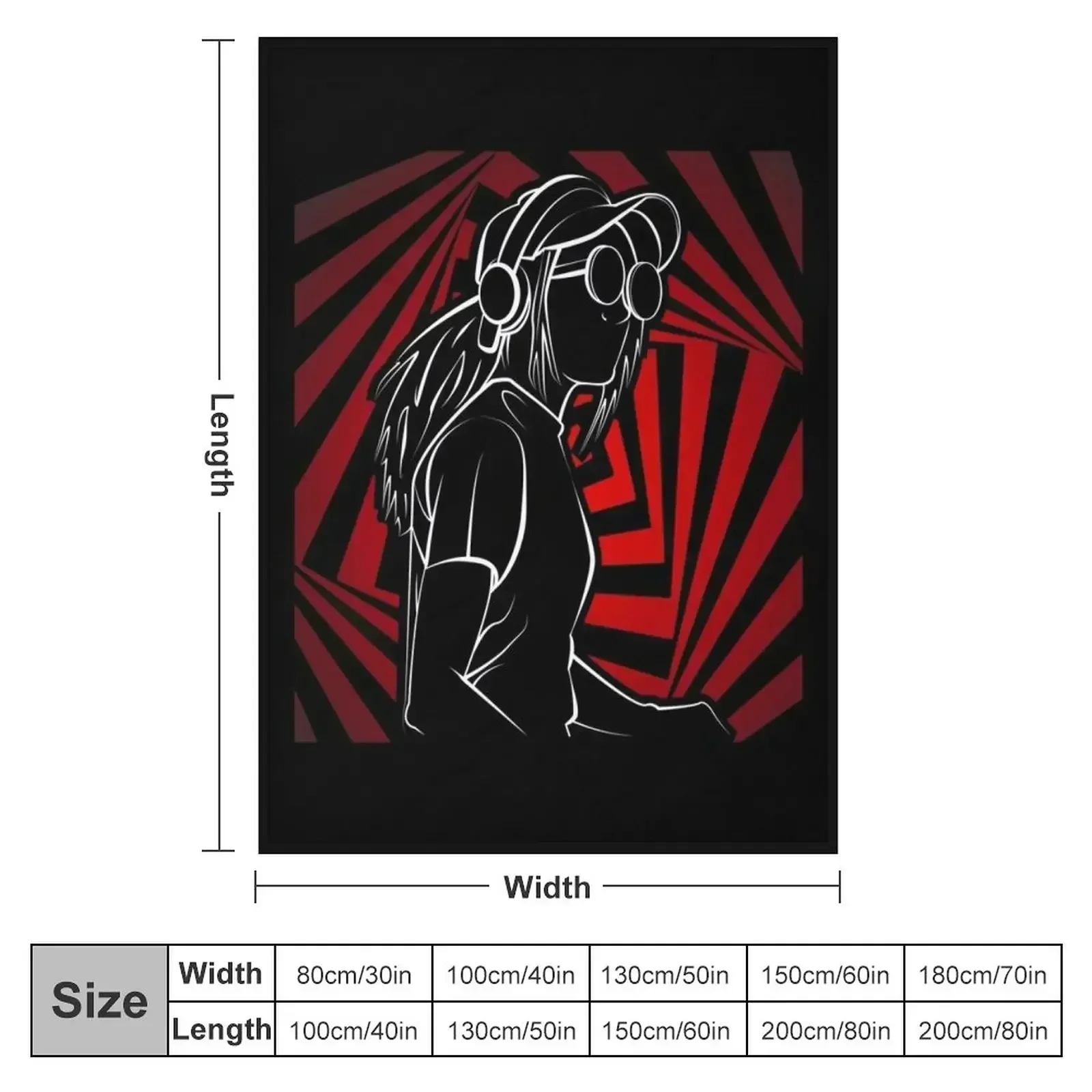 Rezz Mass Manipulation Throw Blanket Heavy Shaggy Softest Thin Luxury St Soft Plaid Blankets