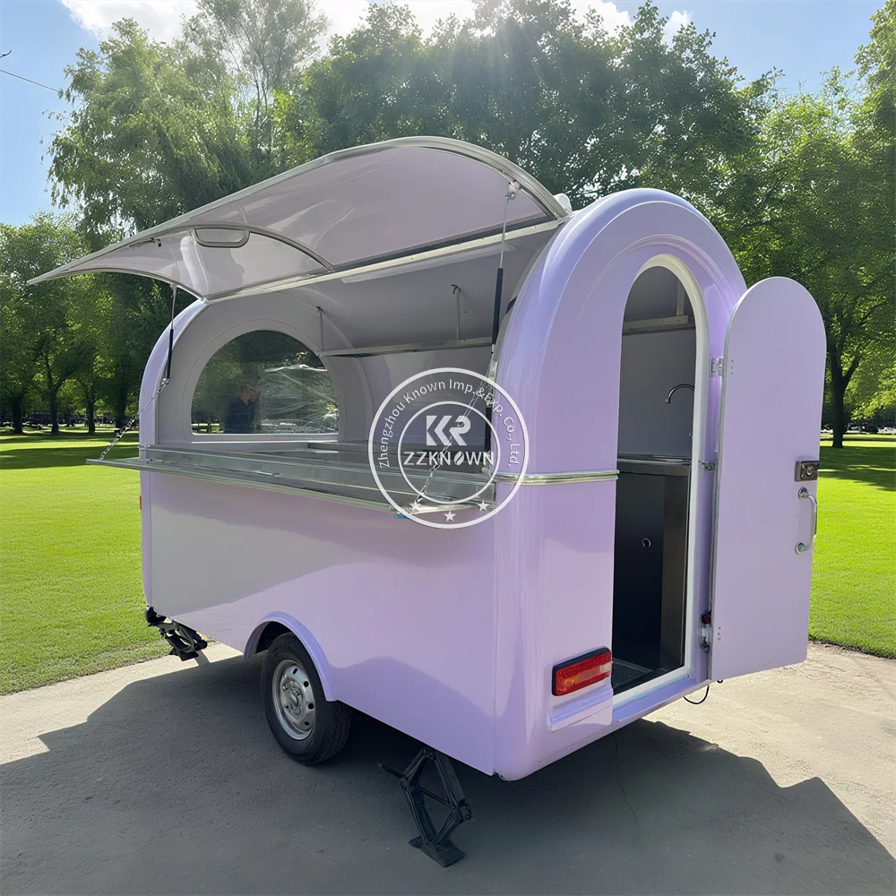 

Outdoor Street Mobile Coffee Fast Food Cart Coffee Kiosk Coffe Snack Shop Mobile Restaurant Concession Food Truck For Sale