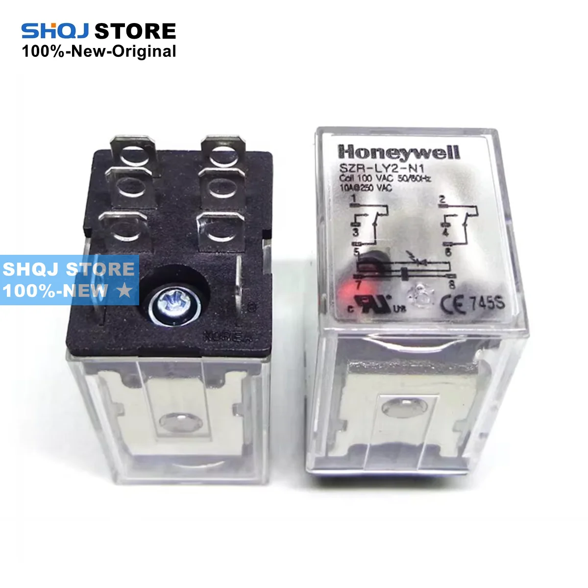 SHQJ STORE 100%-NEW SZR-LY2-N1 24VDC 200VAC 100VAC SZX-SLF-08N Relay Original