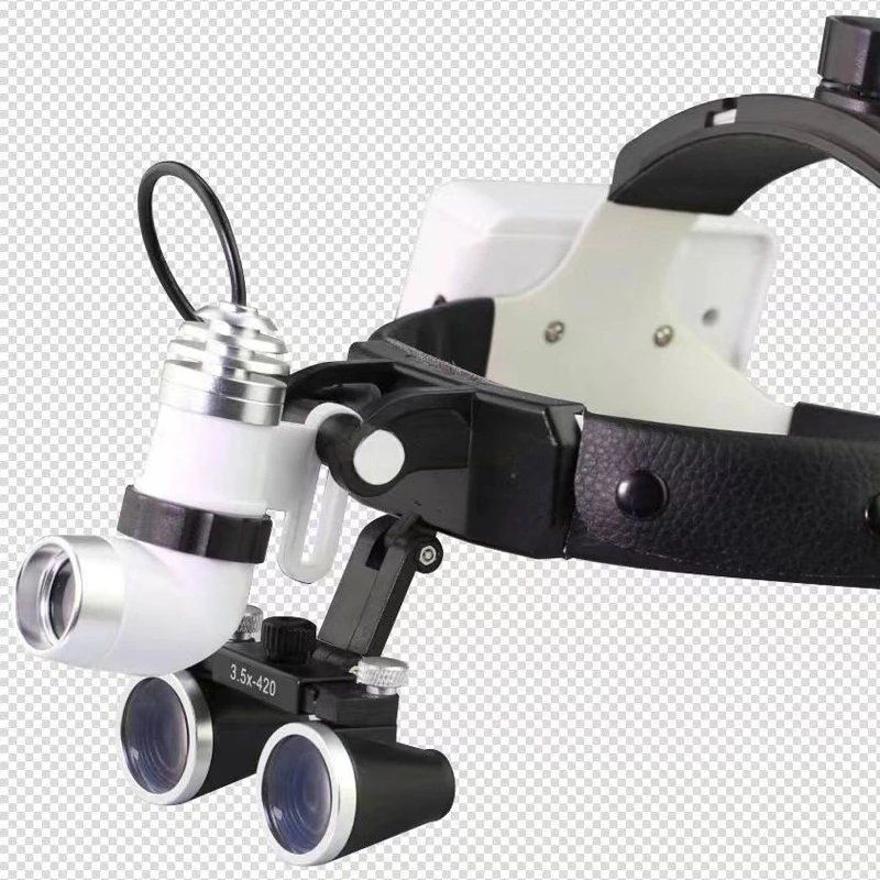 5W Binocular Magnifier Headlamp, Headband Surgical Light for Dental, ENT, Orthopedic, Cosmetic Examination