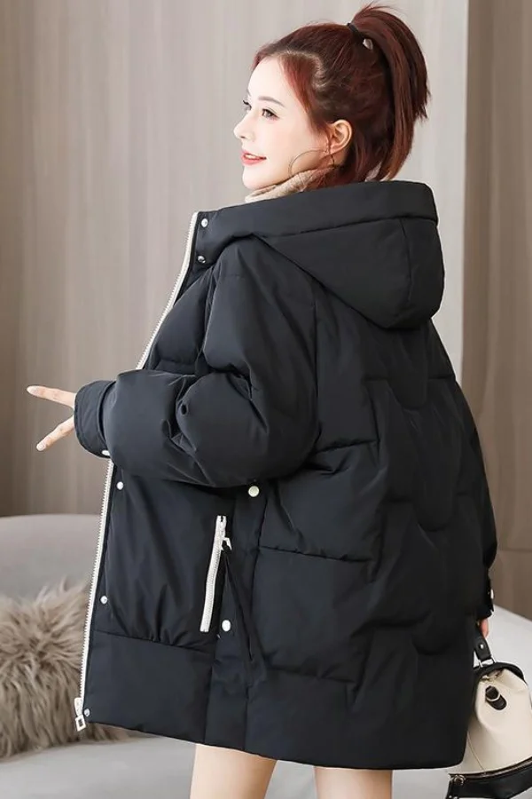

Down cotton-padded Coats women mid-length winter 2025 new style style loose and thick cotton-padded casual cotton padded Jackets