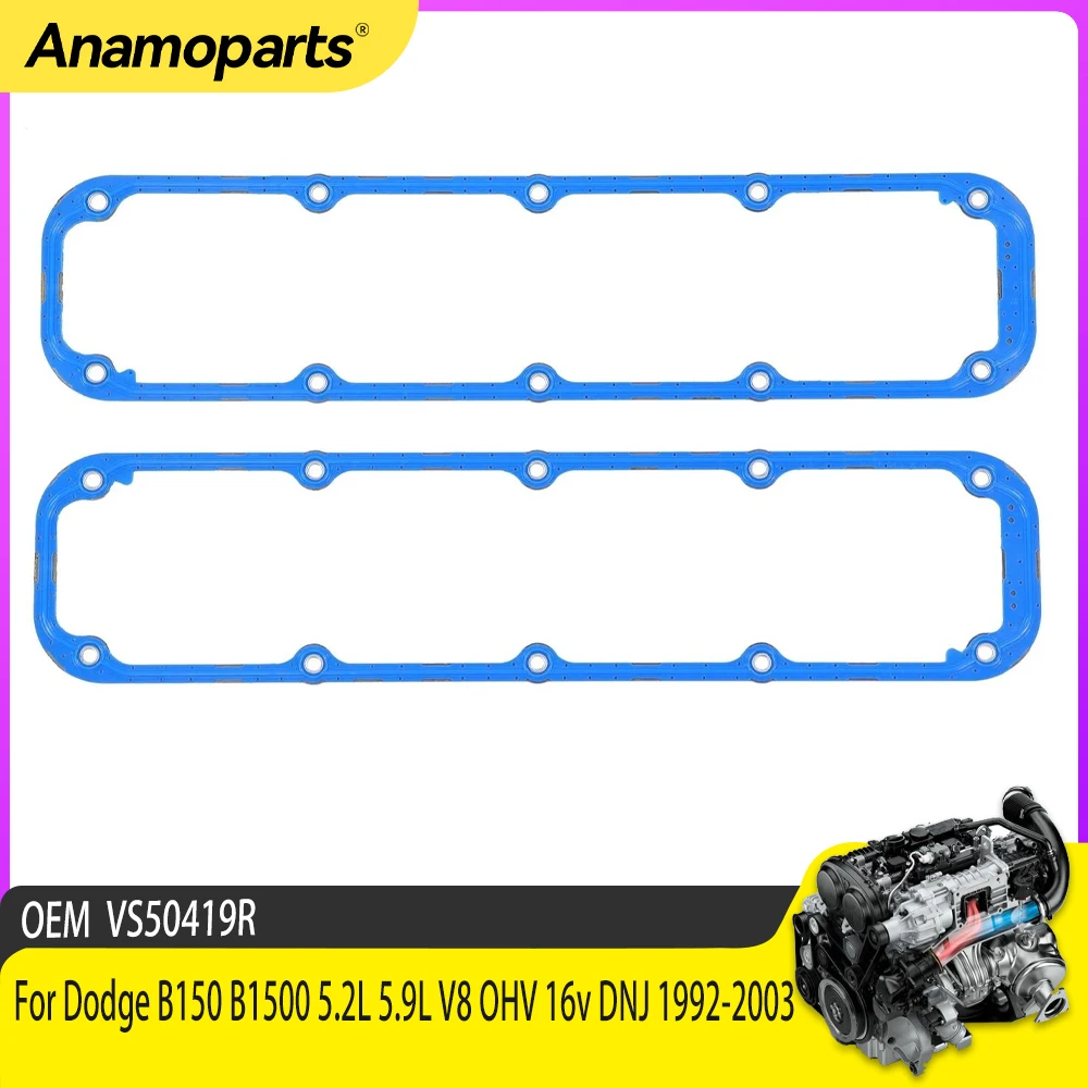 Engine Parts Valve Cover Set Fit 5.2 5.9 L For Dodge Dakota B150 B1500 5.2L 5.9L V8 OHV 16v DNJ 1992-2003 VS50419R