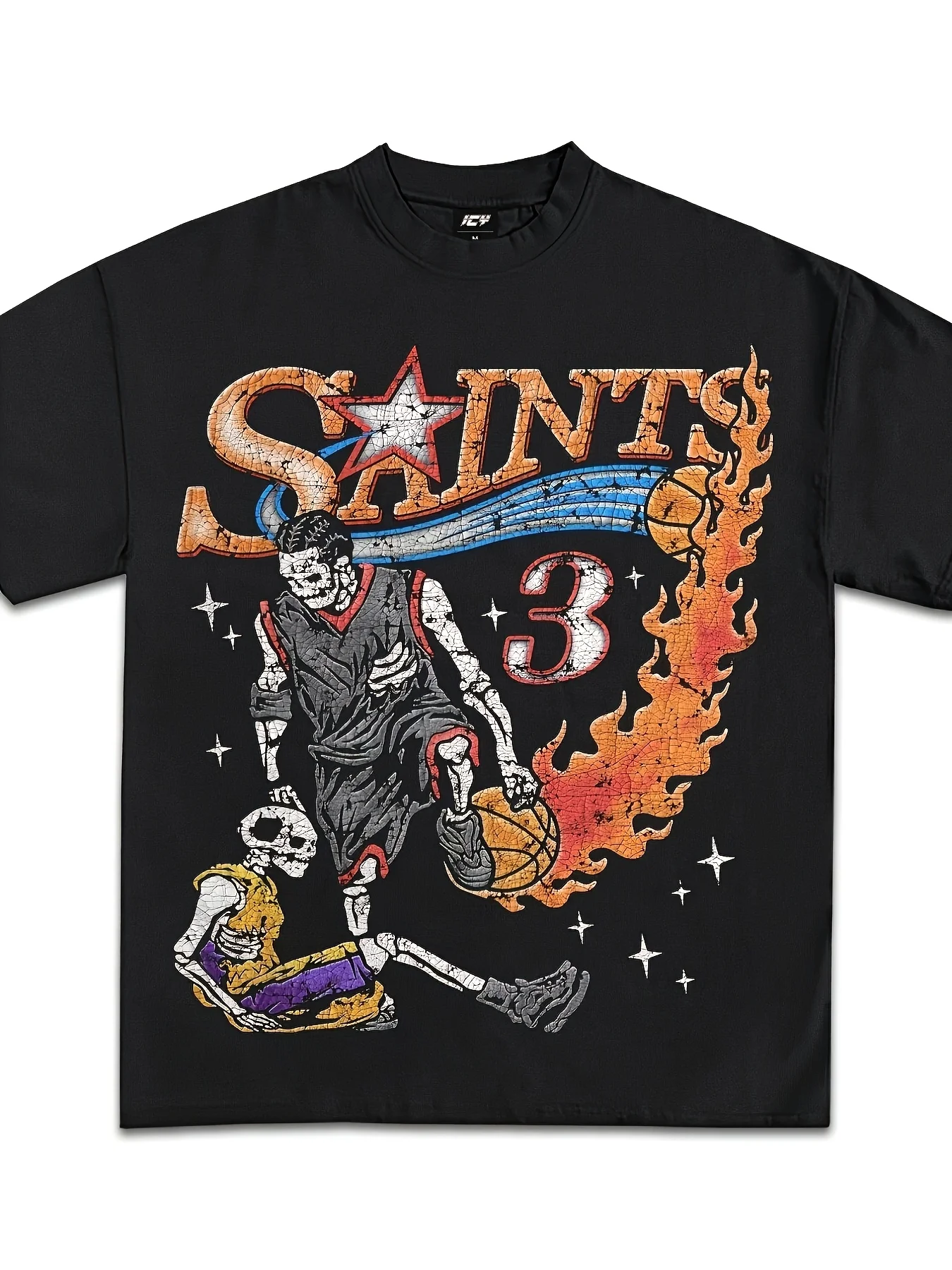 Men's and Women's SAINTS Basketball T-Shirt, Iconic Print, Soft Loose Fit Casual Streetwear for Fans and Daily Wear