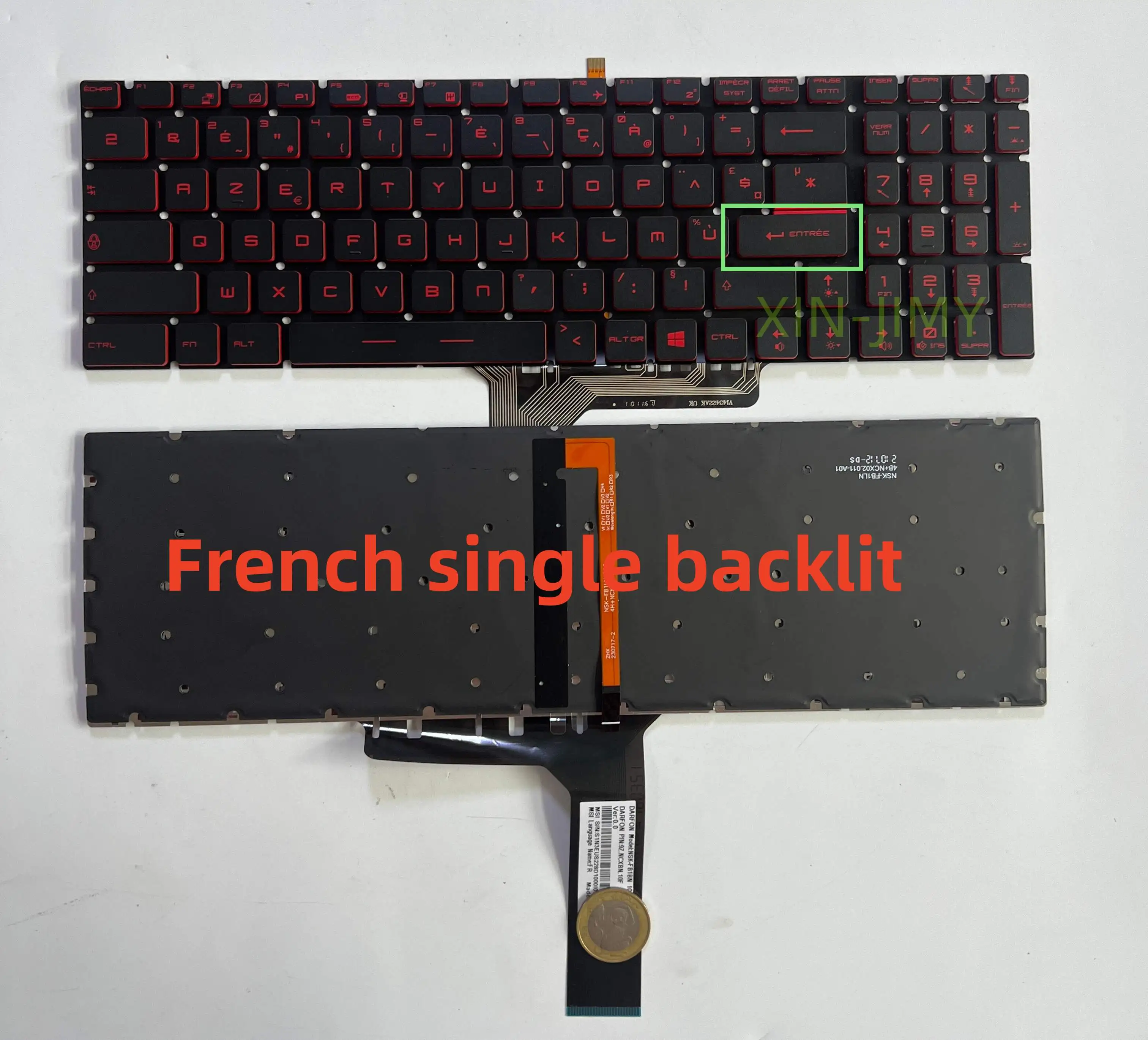 

AZERTY FR Французская клавиатура для MSI GT62 GT72 GE62 GE72 GS60 GS70 GL62 GL72 GP62 GT72S CX62 GL63 GL73 GS72V CX72 6QF 6QD с подсветкой