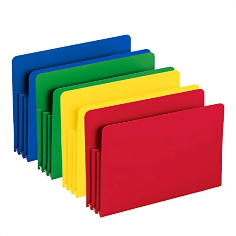 

Poly File Pocket Straigut Tab 31 2 Expansion Legal Size Assorted Colors 73550