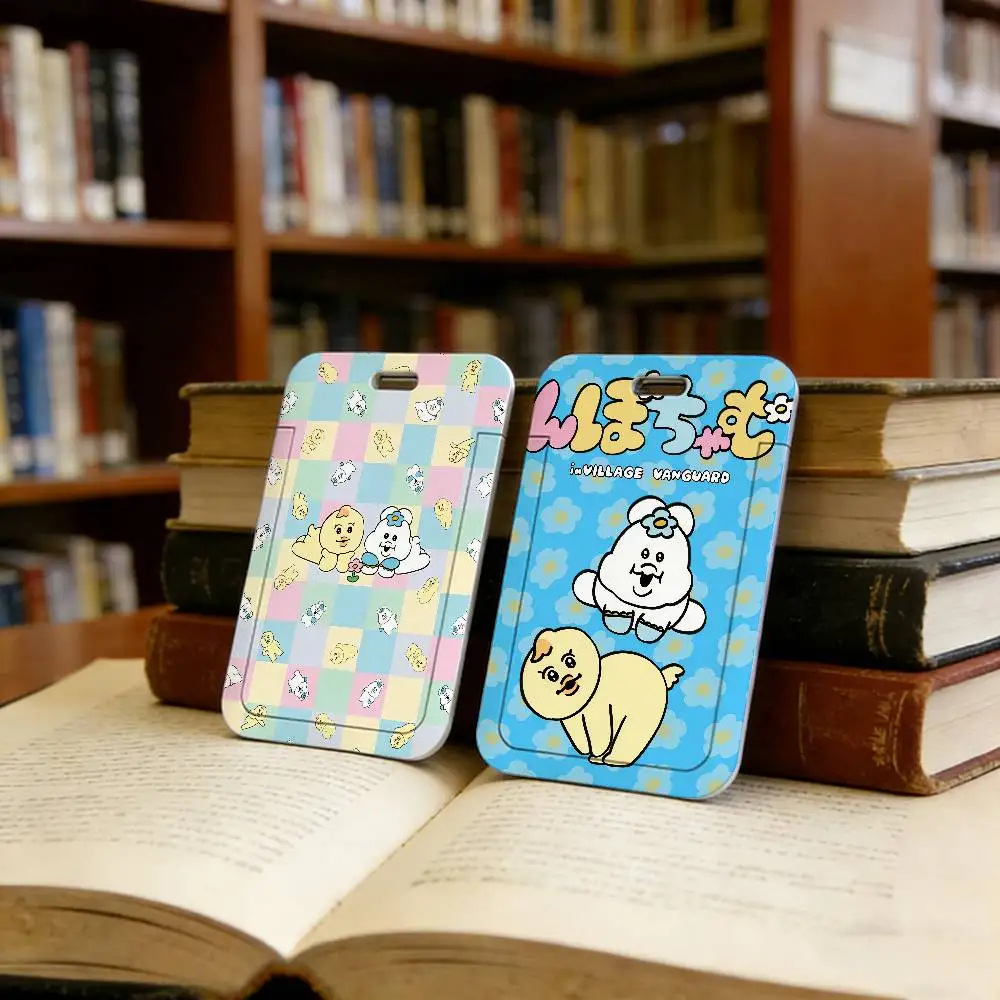 cute N-Npochamu  Card holders with lanyards are suitable for work IDs, bus cards, student IDs, ideal gifts for friends.