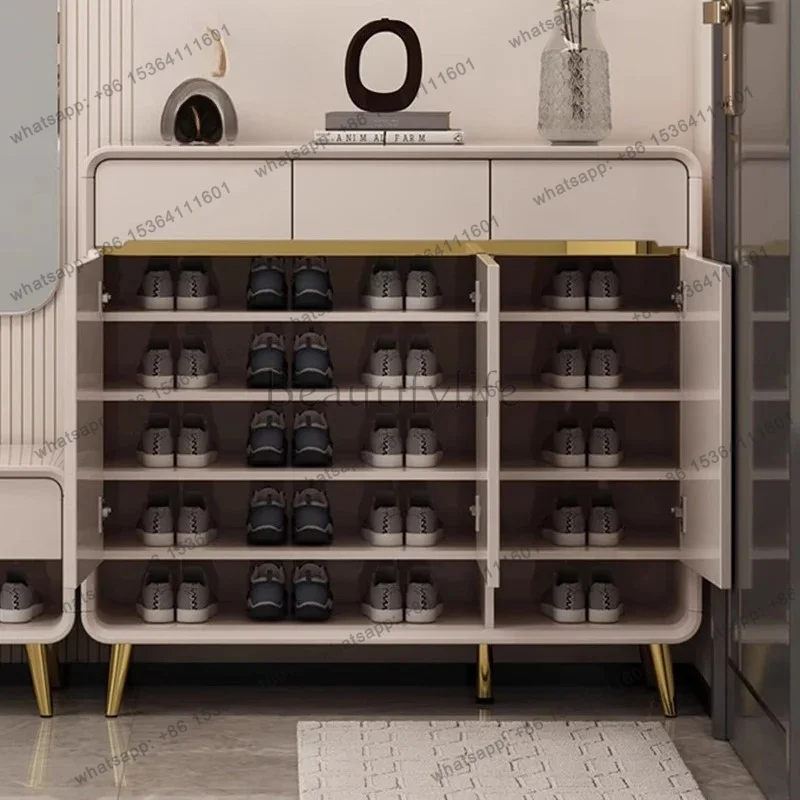 Slippers Organizer Shoe Cabinet Storage Mobile Display Designer Luxury Box Shoe Shelf Vertical Archivadores Entrance Furniture