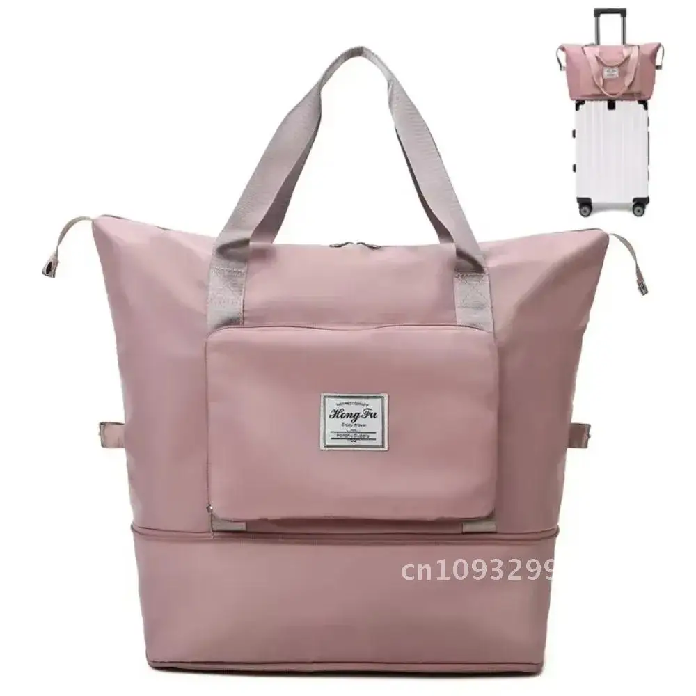 2023 Large Capacity Waterproof Luggage Bag for Universal Folding Bag Fitness Dry Wet Separation Travel Handbag