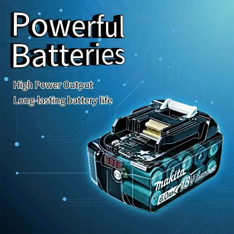 Original Makita 18V Battery 3/5/6/9Ah BL1830B BL1850B BL1850 BL1840 BL1860 BL1815 for Makita Replacement Lithium Battery