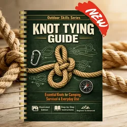 40 Page Outdoor Survival Knot Bible Step by Step Illustrated Complete Knot Guide for Camping Hiking Daily Survival Home