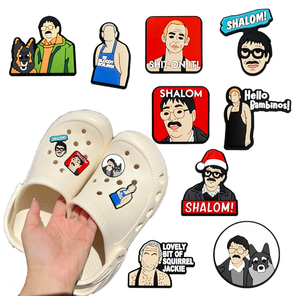 9-50 Stück Cartoon Friday Night Dinner Serie PVC-Schuhcharms Zubehör DIY Abnehmbare Modische Schuhdekorationen Partygeschenke