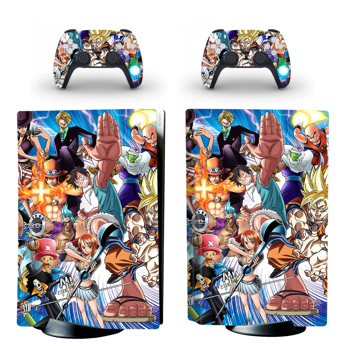 Anime Luffy Gear 5 PS5 Disc Skin Sticker Decal Cover for Console Controller PS5 Disk Skin Sticker Vinyl