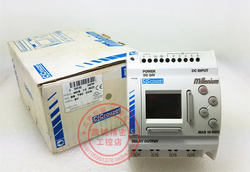 MAS 10RCD Original Gonos Crouzet PLC Programmable Controller 10-Point MAS 10RCD