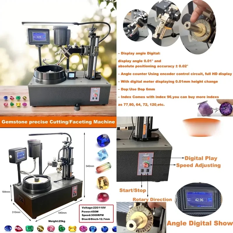 for Kinway high precision gem grinding and cutting machine gem cutting and polishing machine gem jewelry making tool