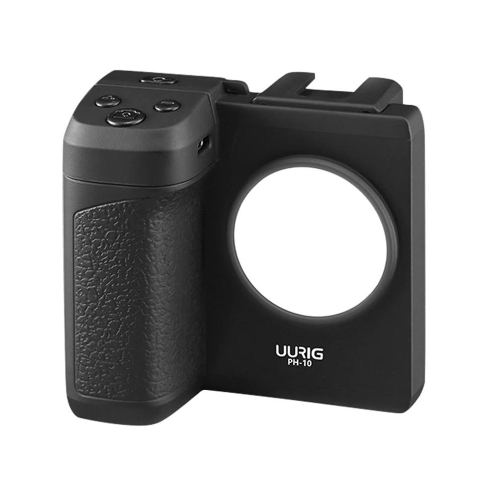 UURIG PH-10 Wireless Handle G rip Phone Holder Stabilizer for Smartphone Vlog Remote Control 1/4\