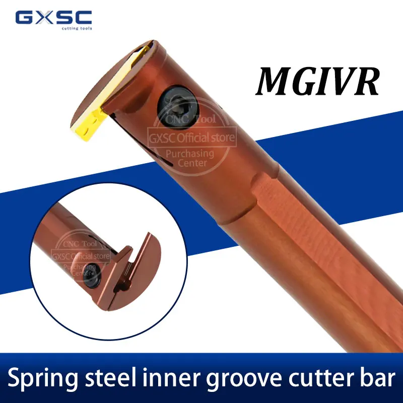 

MGIVR2016/2520/3125 High Quality Spring Steel Internal Grooving Cutters Bar Cutting Tools Hole Slotting Tool Lathe Cutter Tools