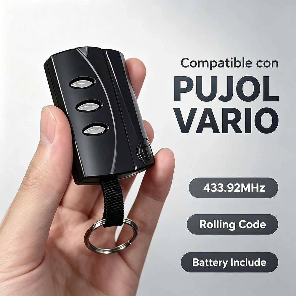 1-20pcs PUJOL VARIO 433.92MHz Rolling Code Garage Gate Remote Control Transmitter Command Only for VARIO System