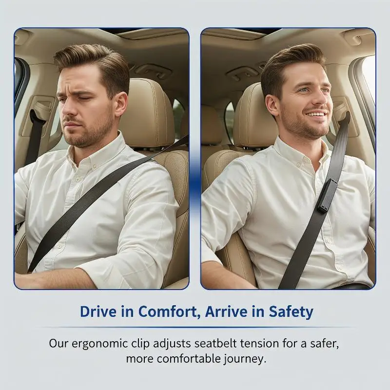Seat Belt Adjuster 2pcs 4pcs Car Safety Buckle Clamp Limiter Clip for Family Protection and Easy Setup