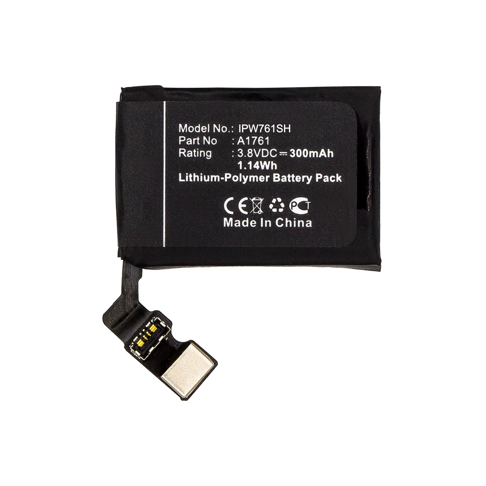 

KIPNO Li-Polymer Smartwatch Battery A1761 for Apple Watch 2 42mm Watch A1758 WatchA1817 Watch Series 2 42mm 3.80V 300mAh