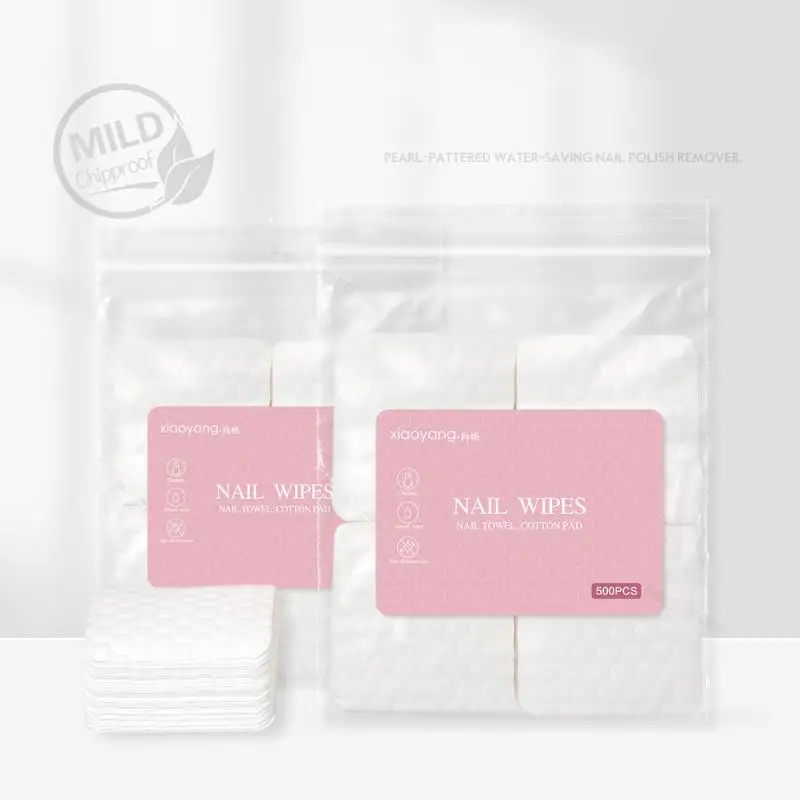 200/500 Pcs Nail Cotton Polish Remover Gel Clean Manicure Napkins Pedicure Lint-Free Wipes Cleaner Paper Pads Manicure Tool