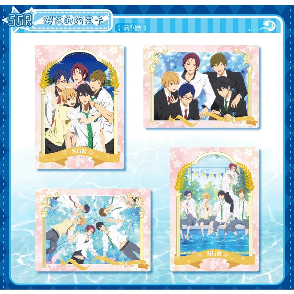 Véritable gratuit!-la carte de Collection de course finale Anime Tachibana Makoto Hazuki Nagisa cartes de formation quotidienne passionné recueillir cadeau