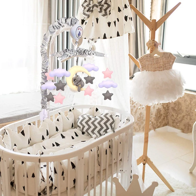 Baby Mobiel Voor Wieg Wieg Mobiel Voor Jongens Meisjes 12 Slaapliedjes Digitale Muzikale Doos Kinderkamer Decor Speelgoed