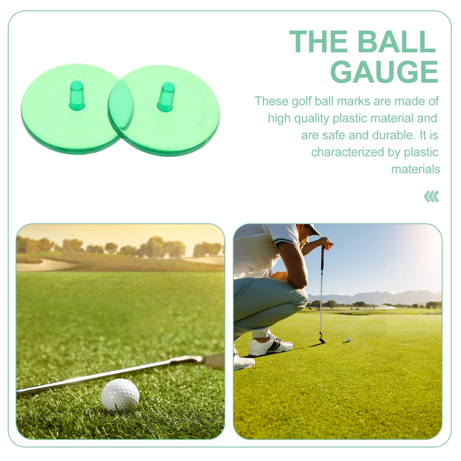 

100Pcs Highperformance Plastic Golfs Balls Markers Longservice Life Position Tools Golf Supplies Golfs Balls Markers