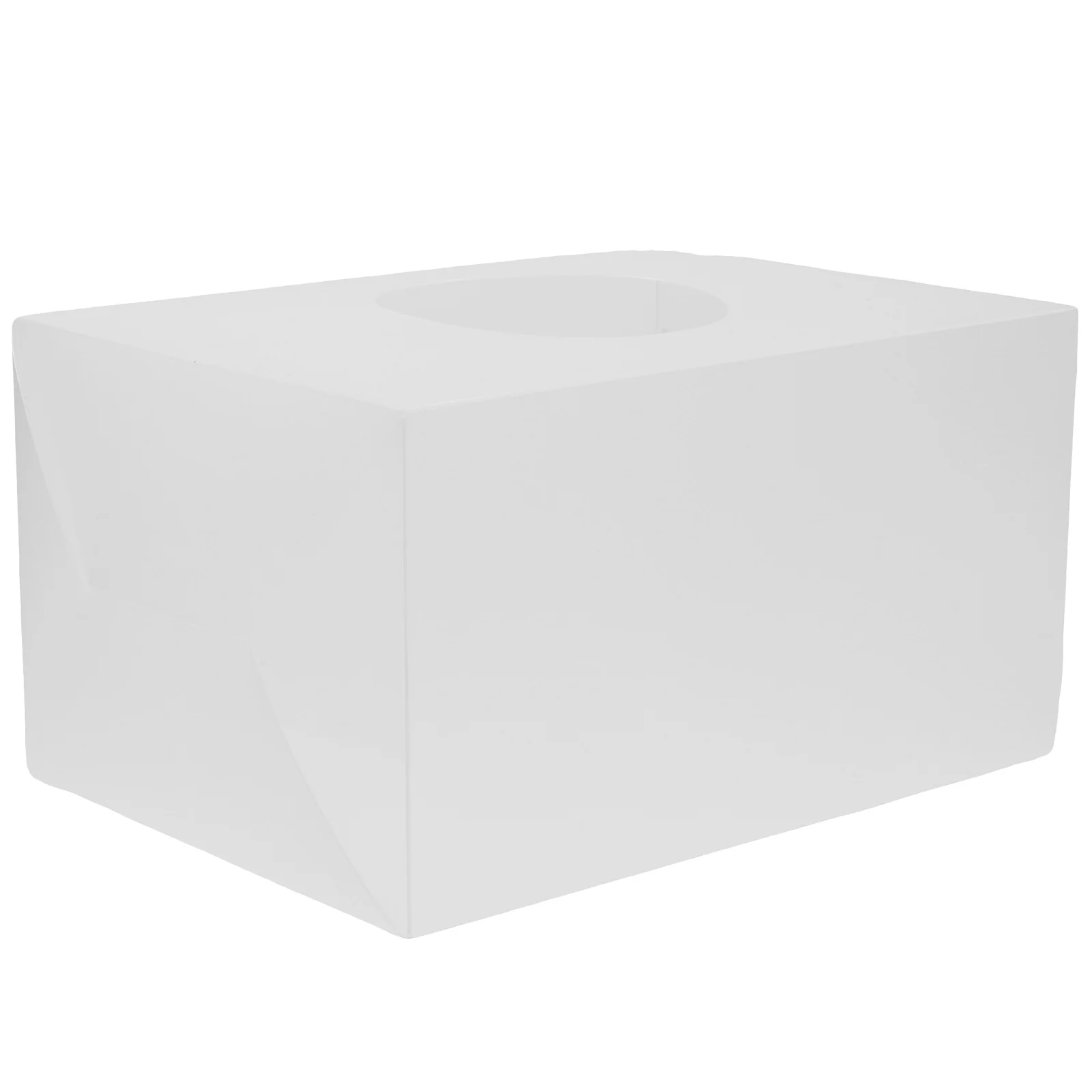 

Raffle Box Lottery Ticket Container White Suggestion Donation Storage Bin Multi-function Ballot Cubic Box Office Party Supplies
