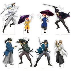 Loen Anime Store GinTama Kagura Hijikata Kondo Okita Gintoki Shinpachi Kagura AcrylicStand Desktop Decor Charm Gifts About 15cm