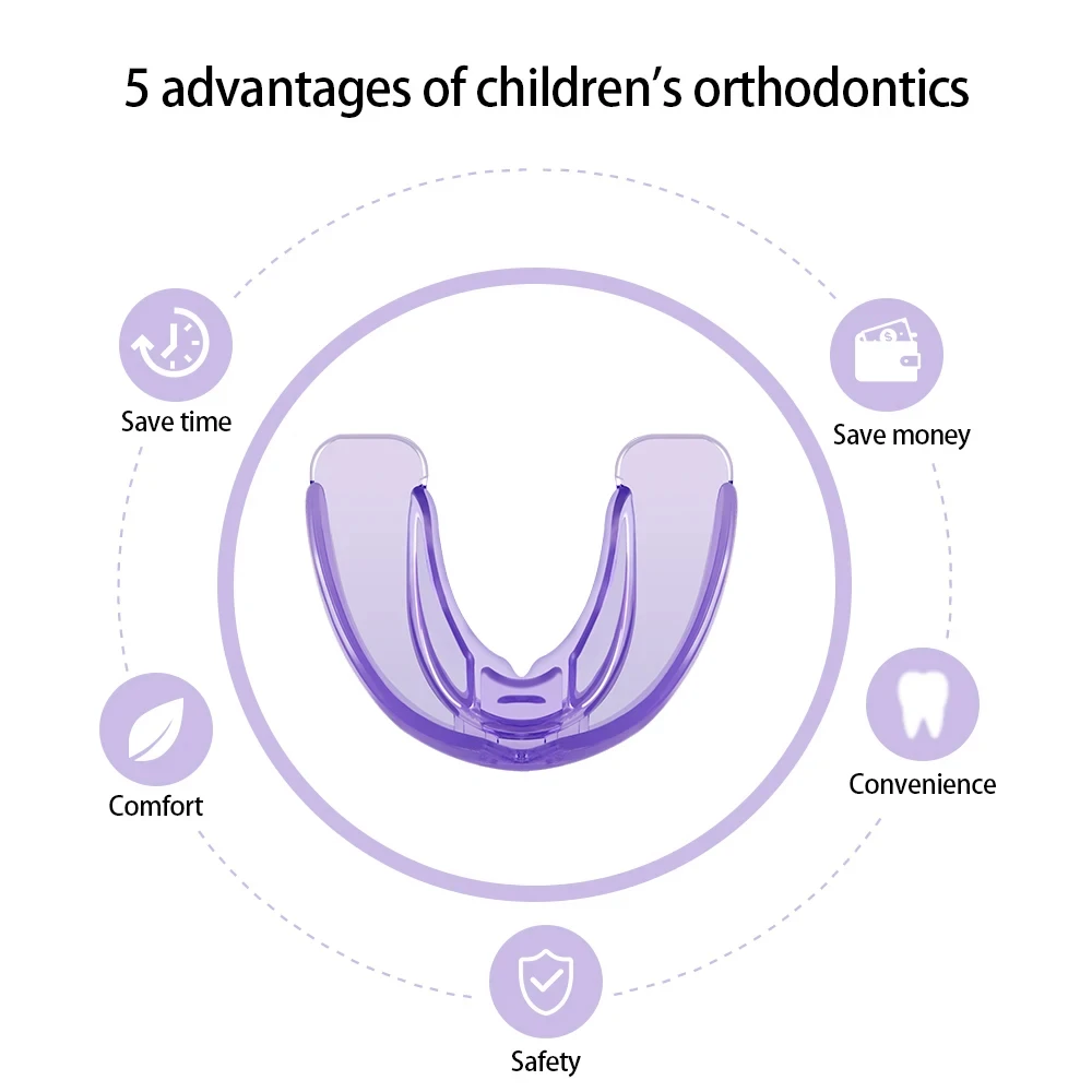 Teeth Trainer for Kids Children Dental Tooth Orthodontic Appliance Dental Alignment Braces Mouthpieces Phase Soft and Hard