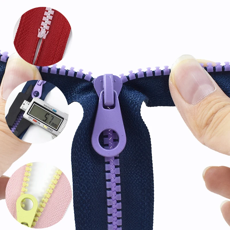 

2/5Pcs Colorful Resin Zipper 15-30cm Close-End Zip Wallet Zippers Closure Clothing Decor Zips Repair Kit DIY Sewing Accessories