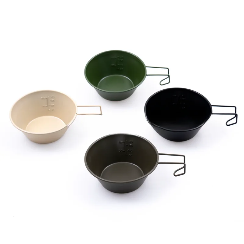 Outdoor Camping Multi-Functional BlacK   Non-Stick Cooker Salad Bowl Portable Multi-Color Stainless Steel